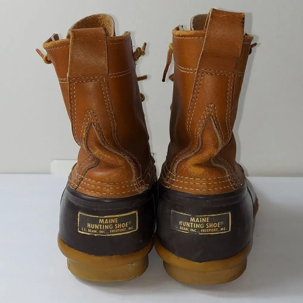Vintage L.L.Bean Maine Hunting Bean Duck Boots Sz 8